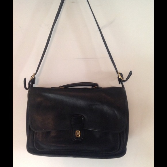 COACH leather briefcase