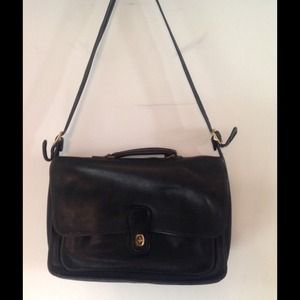 COACH leather briefcase