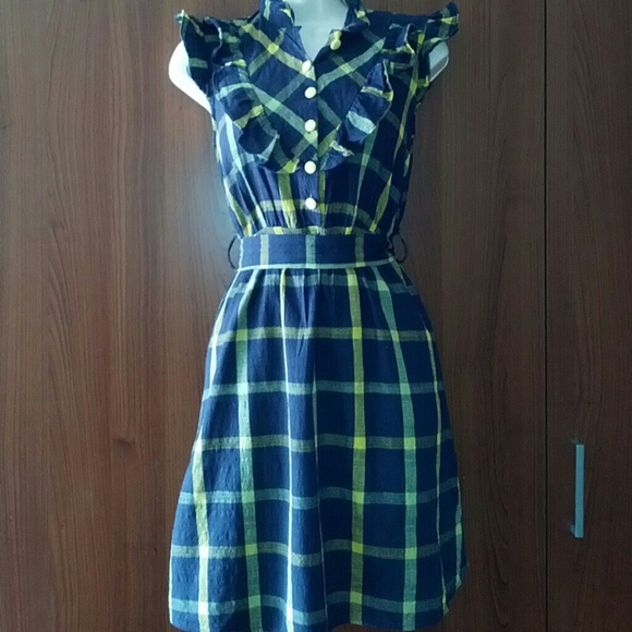Vintage style plaid dress