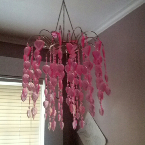 Pink chandelier