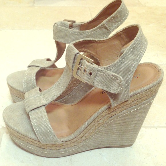 Canvas Wedge Sandal