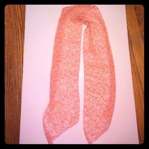 Pink Floral Scarf