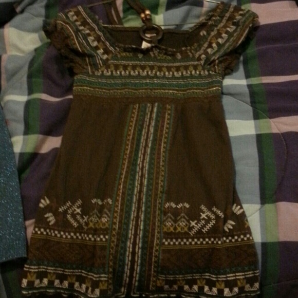 Brown dressy shirt