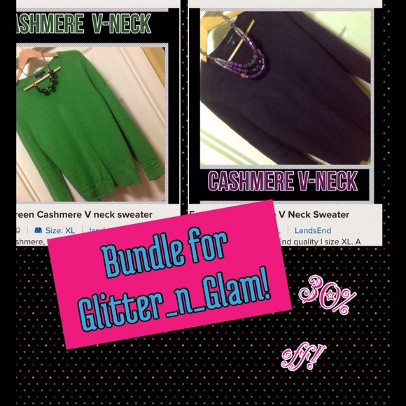 BUNDLE-2 cashmere sweaters...1 great deal!