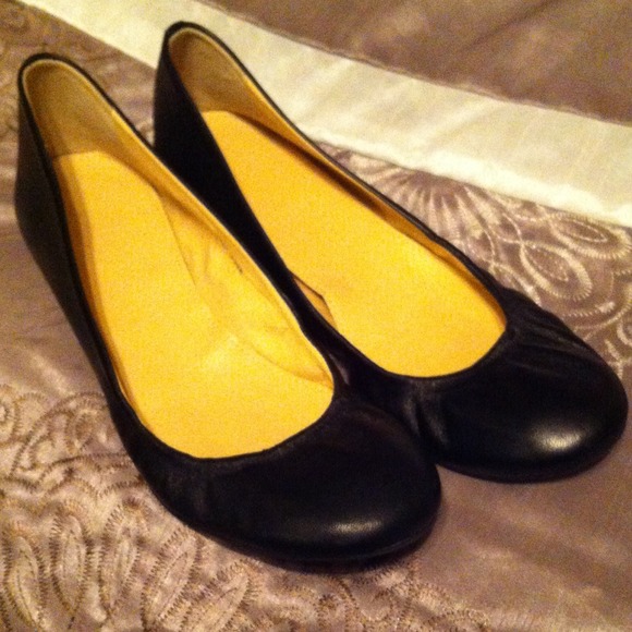 J crew Black ballet flats