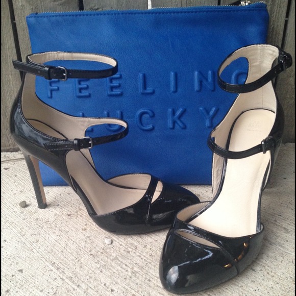 💕ZARA BLACK TWO STRAP HEELS💕