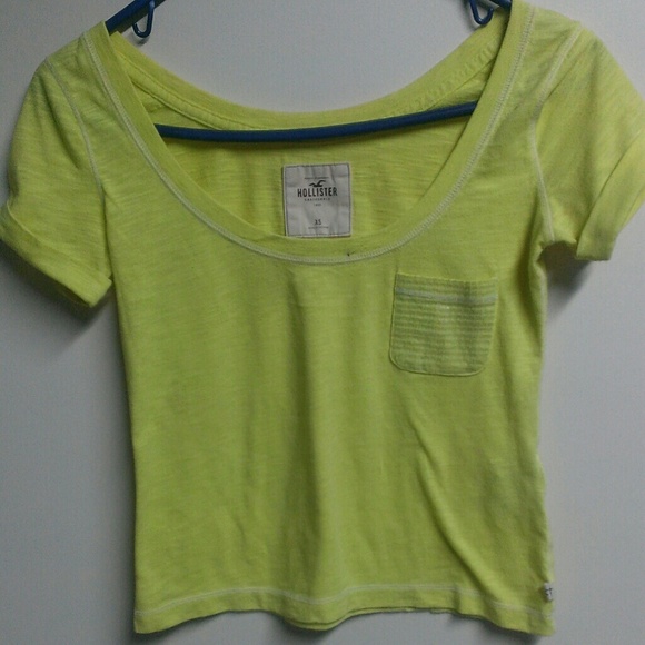 Yellow Hollister sequin embellished crop top - Picture 1 of 3