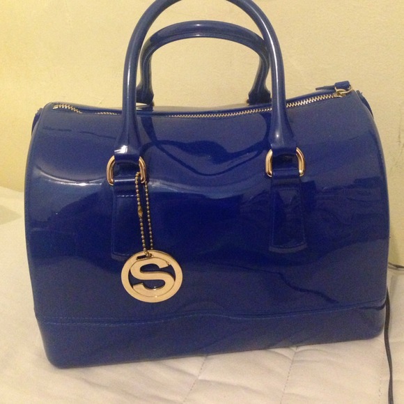 Royal blue bag.