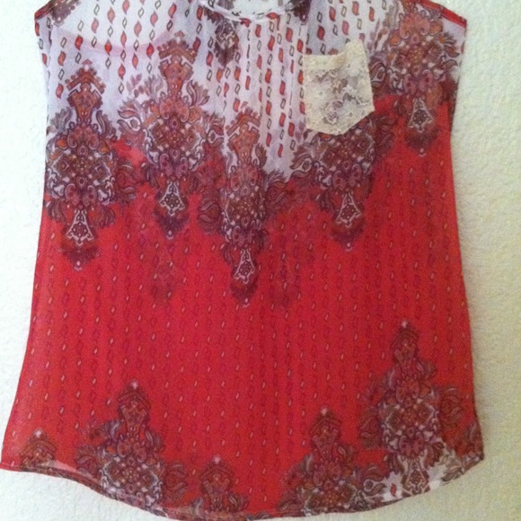 Racer back silk top - Picture 3 of 3