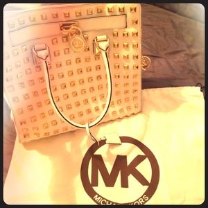 Michael kors studded saffiano Hamilton
