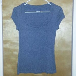 Express - Sexy Basics scoop tee (Gray)