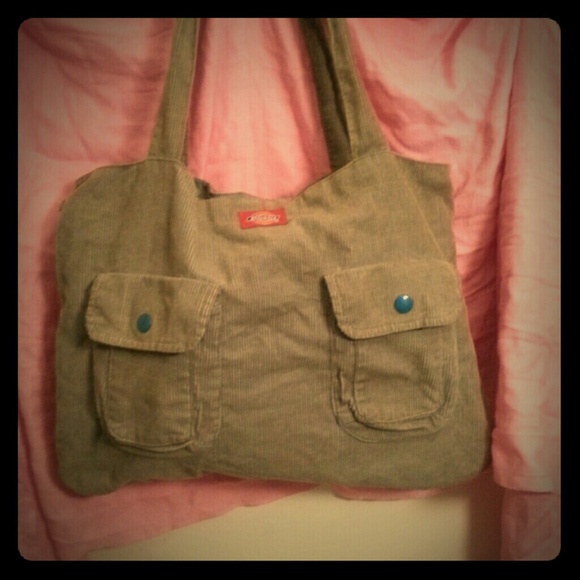 Dickies gray Corduroy shoulder bag