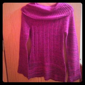 Cowls neck sweater dress