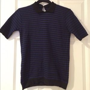 NWT Adorable Peter Pan collar Zara knit shirt