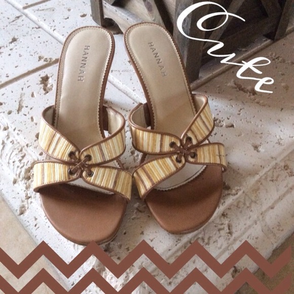 Braided Brown Heels