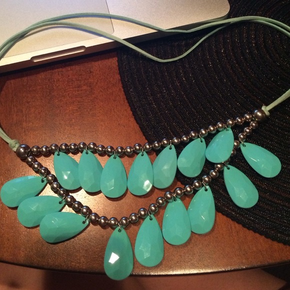 Turquoise jewel necklace