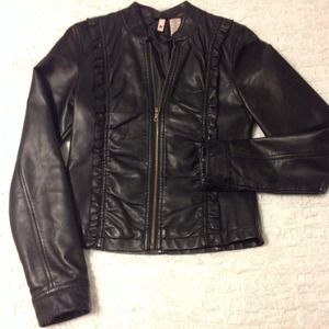 Black Faux Leather Jacket