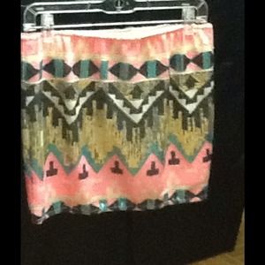 Sequence Aztec skirt