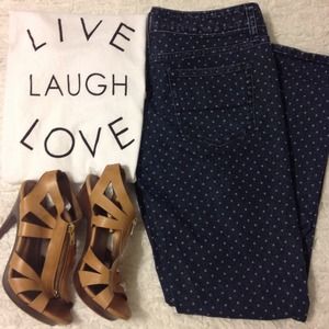 Polka Dot Skinny Jeans