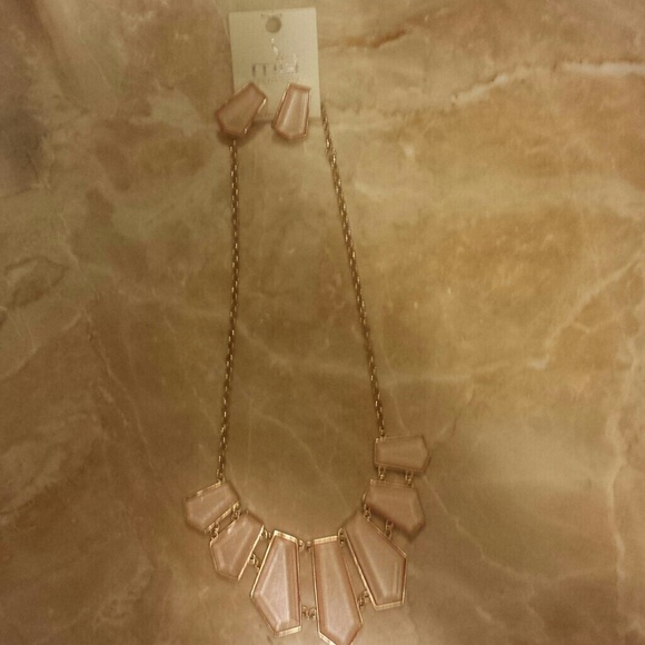 Pink stone choker