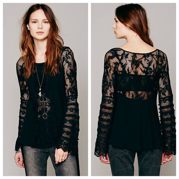 🌻BUNDLED🌻 Free People Crochet Whimsy Top - Picture 2 of 2