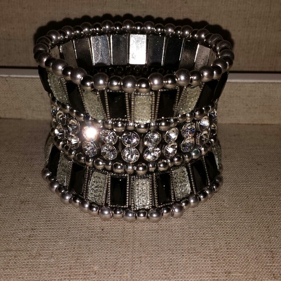 Baguette Stone Crystal Stretch Bracelet