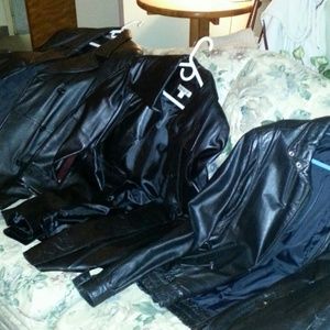 3 leather jackets 2 women 1 man size large