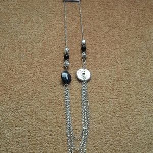 Beautiful black chain necklace set.