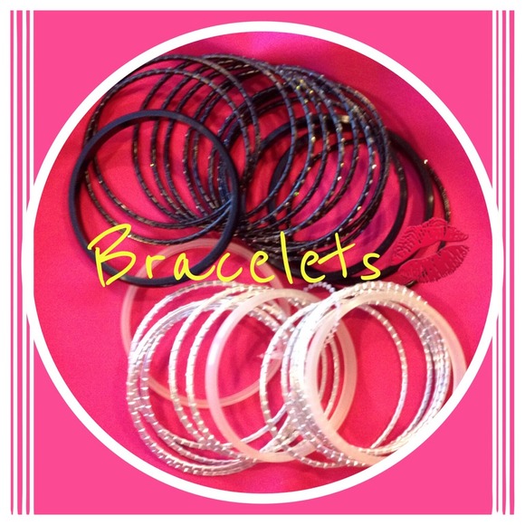 Black and Silver Bracelets