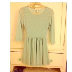 Sky blue skater dress