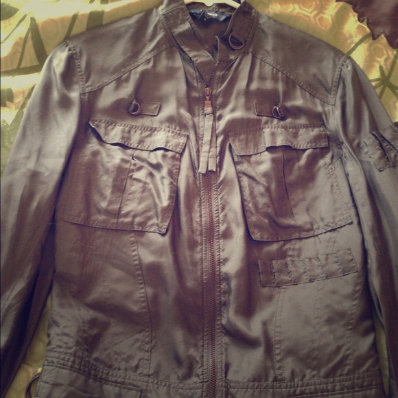 Express 100% silk zip jacket (small)