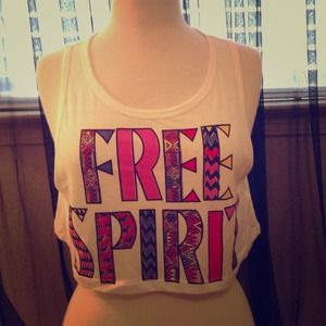 Forever 21 FREE SPIRIT cropped tank top