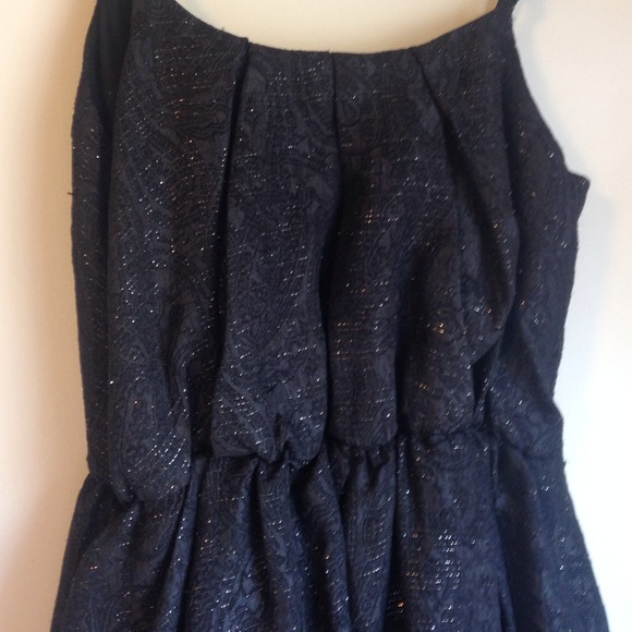 Francesca's Black with Gold Party Dress - Picture 2 of 4