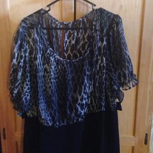 Leopard print dress (never worn)