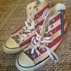 American flag converse