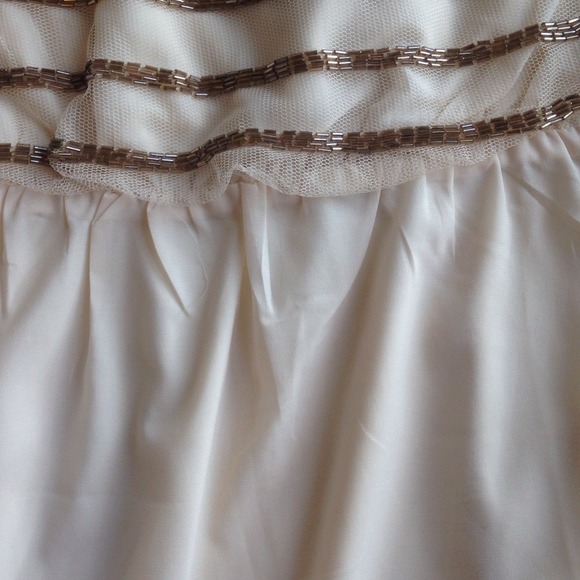 Francesca's Ivory Dress with Beading - Picture 4 of 4