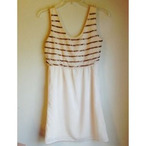 Francesca's Ivory Dress with Beading