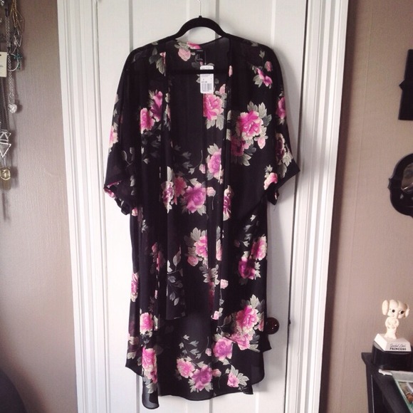 Long Floral Kimono