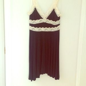 Beautiful little black dress with ivory lace
