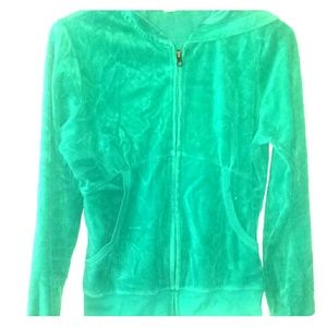 Turquoise velour jacket