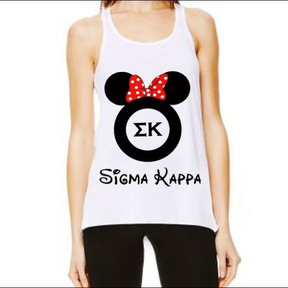 Disney inspired Sigma Kappa tank top