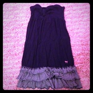 Vs ruffled strapless dress