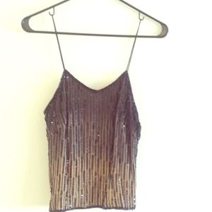 Cache top, spaghetti straps