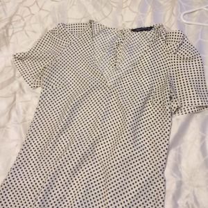 Zara polka dot top