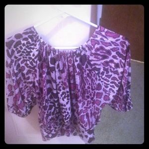 Purple Cheetah print top