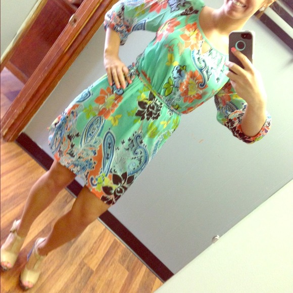 Paisley Floral Tie Dress