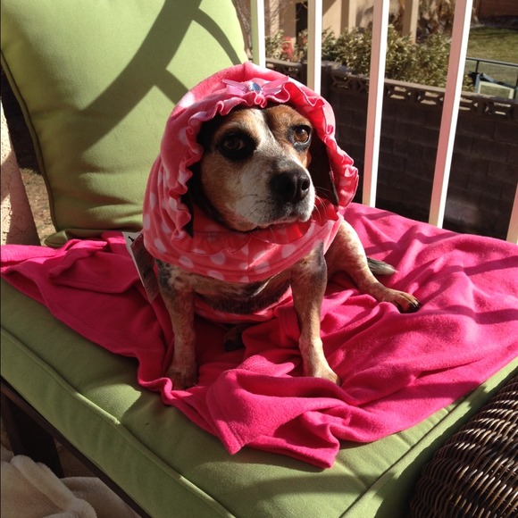 My Lady modeling this lovely pink polka dot onsie!