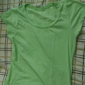 Rave lime green fitted tee!