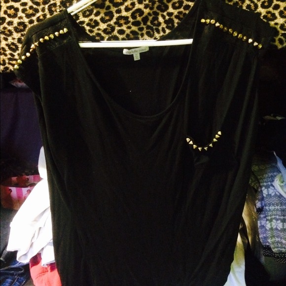 Black studded shirt