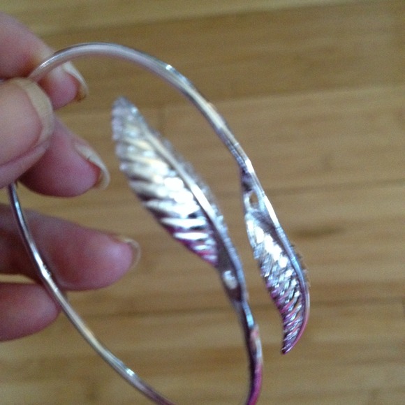 SILVER P BRACELET OF LEAVES VERY DELICATE - Picture 3 of 3
